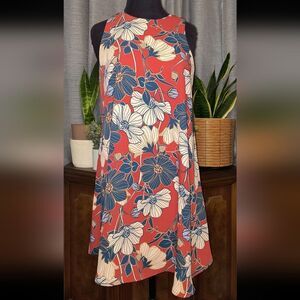 Artisan NY Sleeveless Floral Swing Shift Dress Size 4